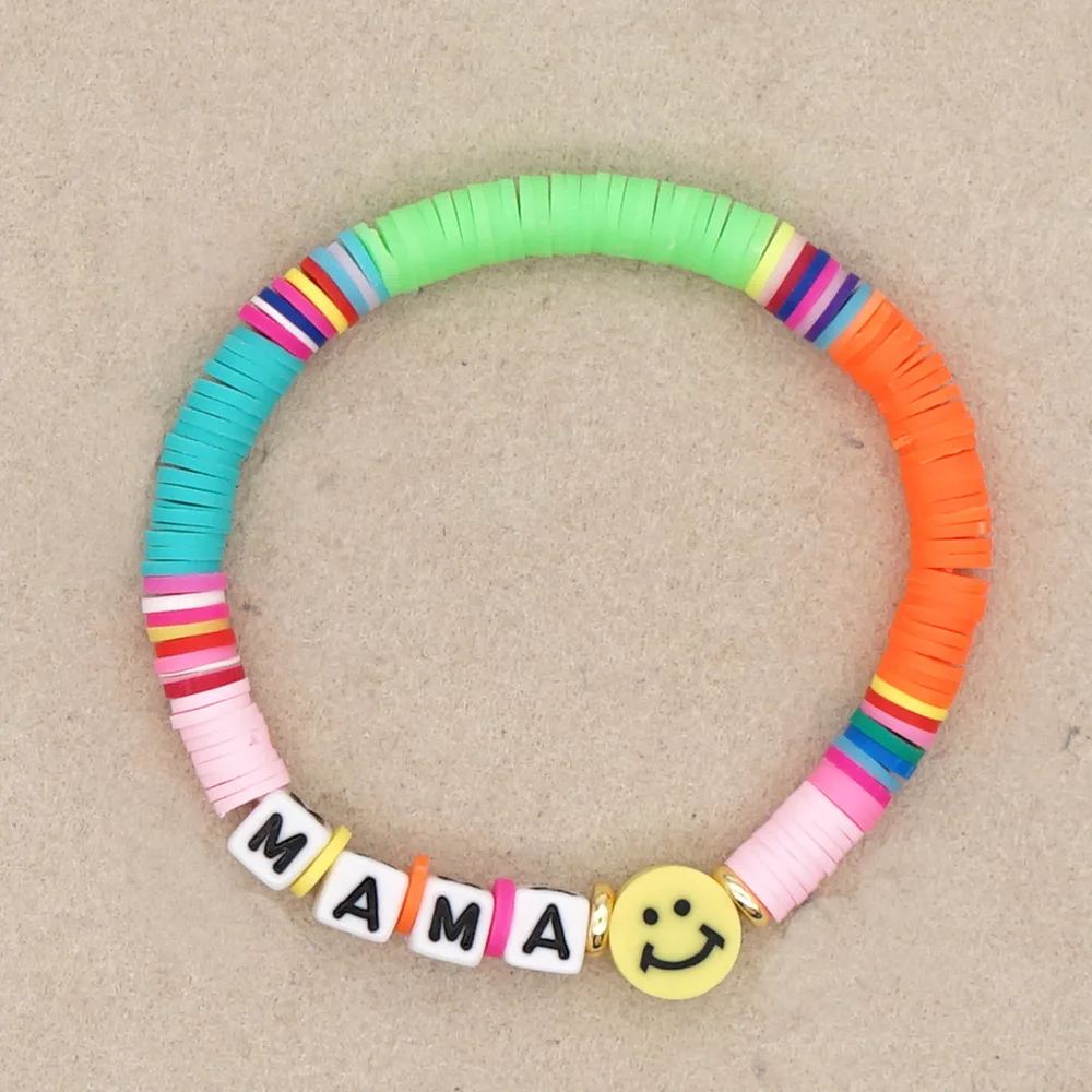 

The 2021 Minimalist Bohemian Beach Clay Board Alphabetic Bracelet Can Be Given As A Gift In A Variety of Styles To Choose From