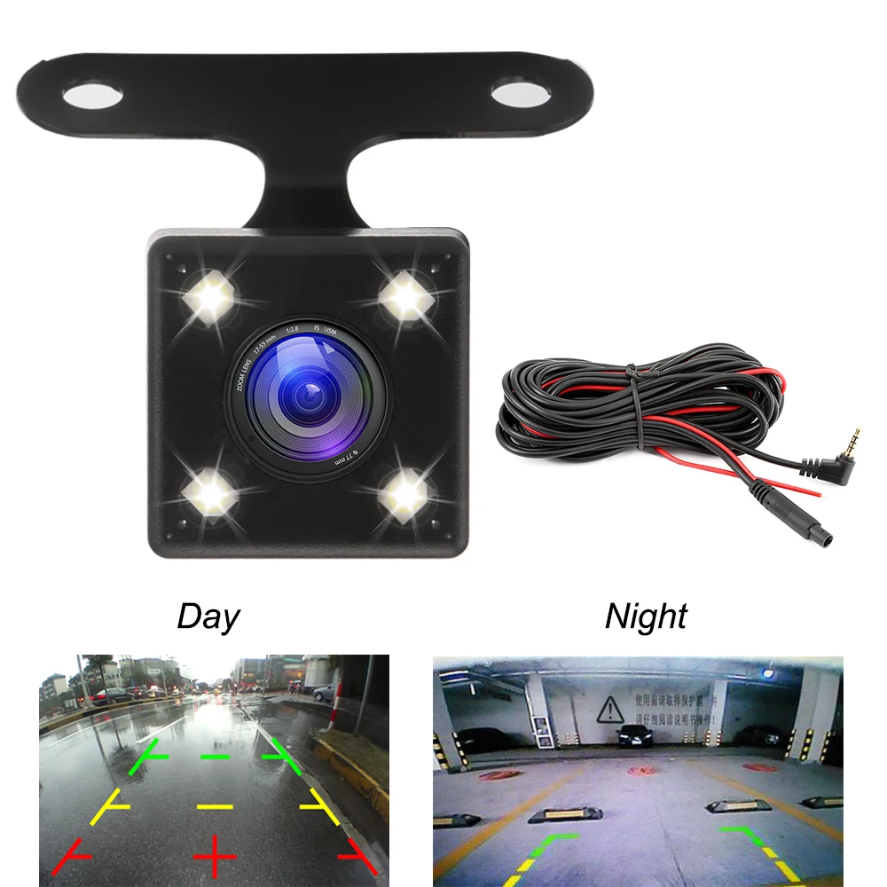 

Car Rear View Camera Auto DVR Camcorder 2.5mm 4Pin Jack Video Port With LED Night Vision For GS63H M06 dash cam Waterproof