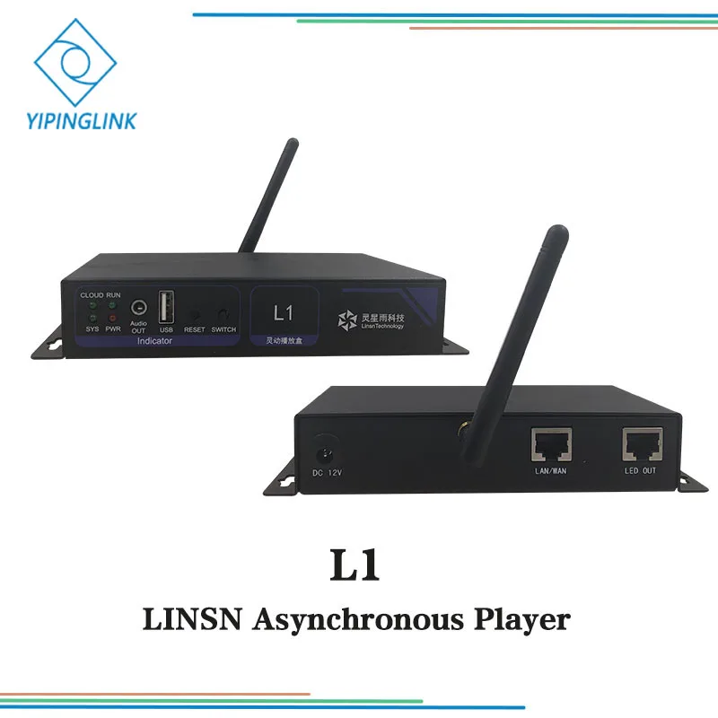 LINSN L1 асинхронный автономный медиаплеер с usb wifi и lan для постера светодиодный экран рекламы светодиодный экран