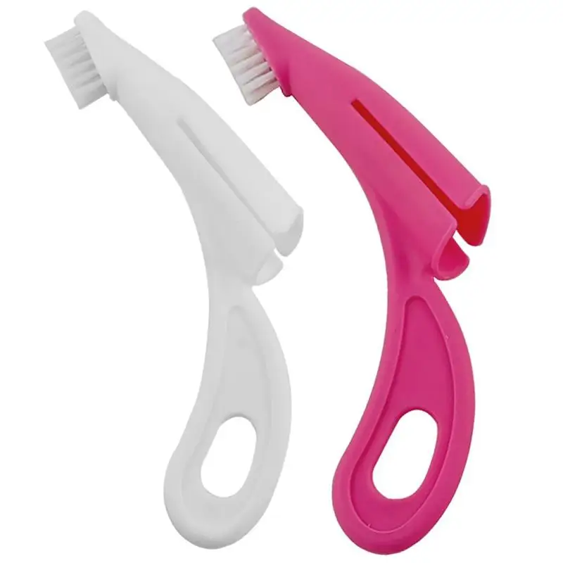 

Dogs Toothbrush Plastic Hand-Held Soft Cat Finger Toothbrush Puppy Dental Brush Pet Oral Care Cleaning Supplies Dog Accessories