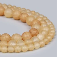 round natural matte frosted citrines watermelon quartz beads loose 6 8 10 12 mm bead jewelry making bracelet necklace earring