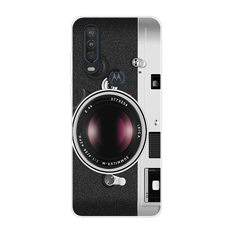 4 Для Motorola One Action чехол 6,3 ''мультяшная мягкая ТПУ Силиконовая задняя крышка для MOTO One Action OneAction чехол для телефона funda One Vision - Цвет: 4