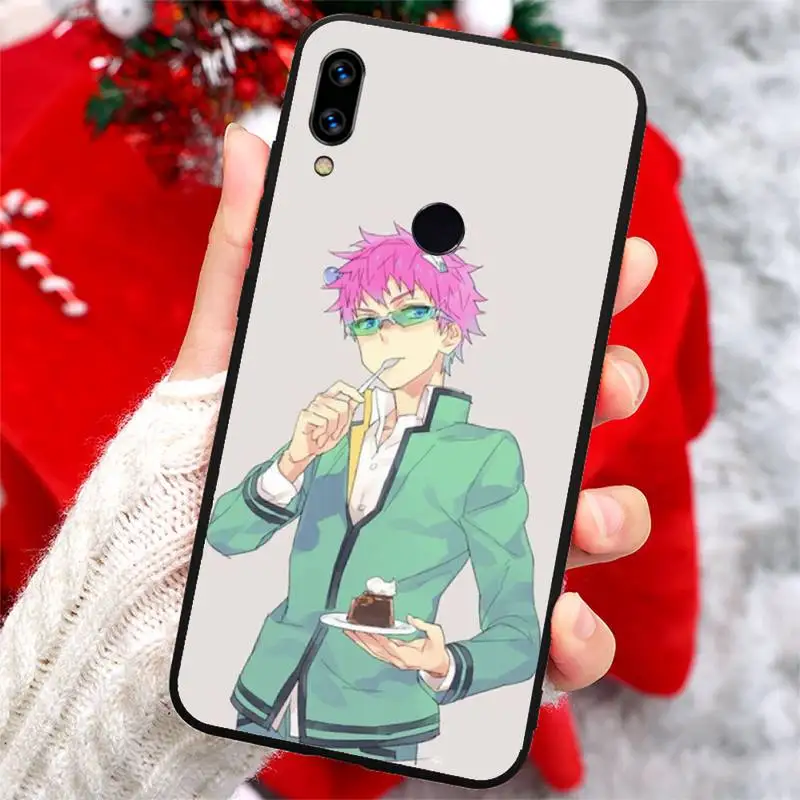 

Saiki Kusuo no Psi Nan anime high quality Phone Case shell For Xiaomi Redmi note 7 8 9 t k30 max3 9 s 10 pro lite