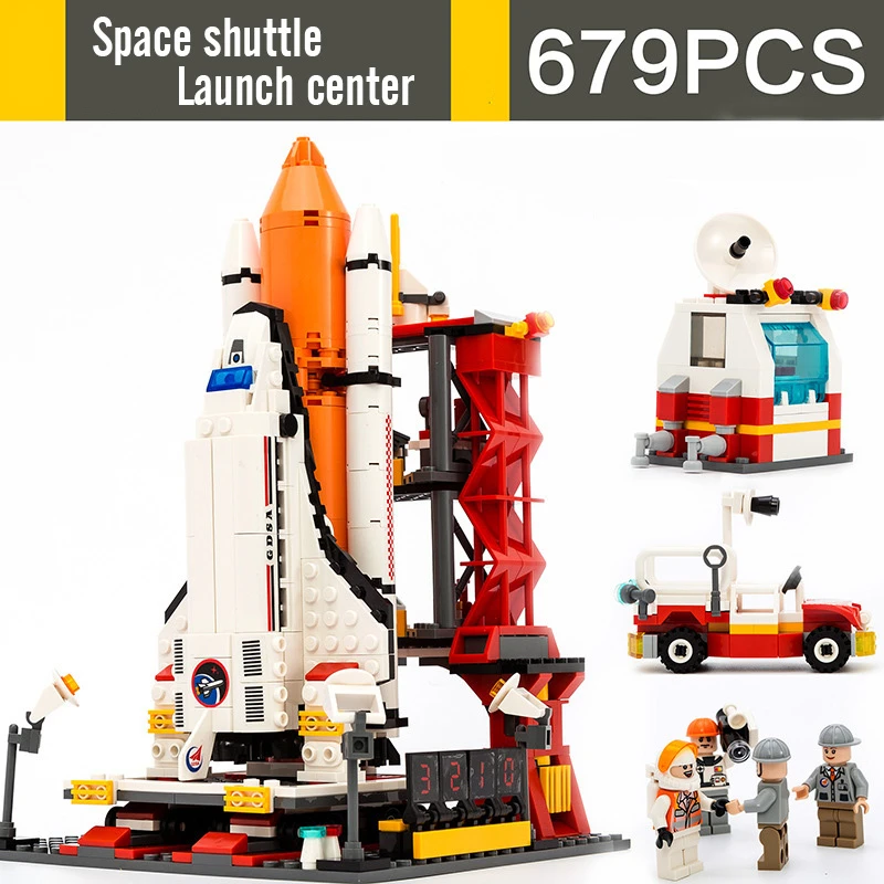 

297-753pcs Simulation Aircraft Rocket Space Series Building Block Toys Set DIY Bricks Model For Children Kids Gift