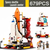 297 753pcs simulation aircraft rocket space series building block toys set diy bricks model for children kids gift