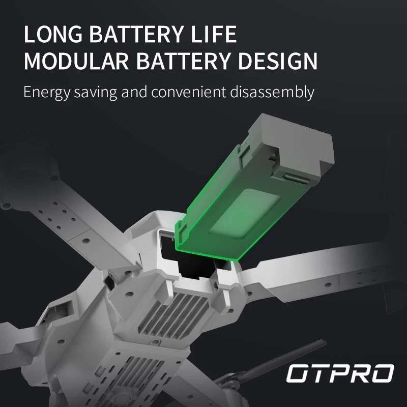 Мини Дрон OTPRO PRO 15 с HD камерой и высоким режимом удержания RC Quadcopter RTF WiFi FPVQuadcopter Follow - Фото №1