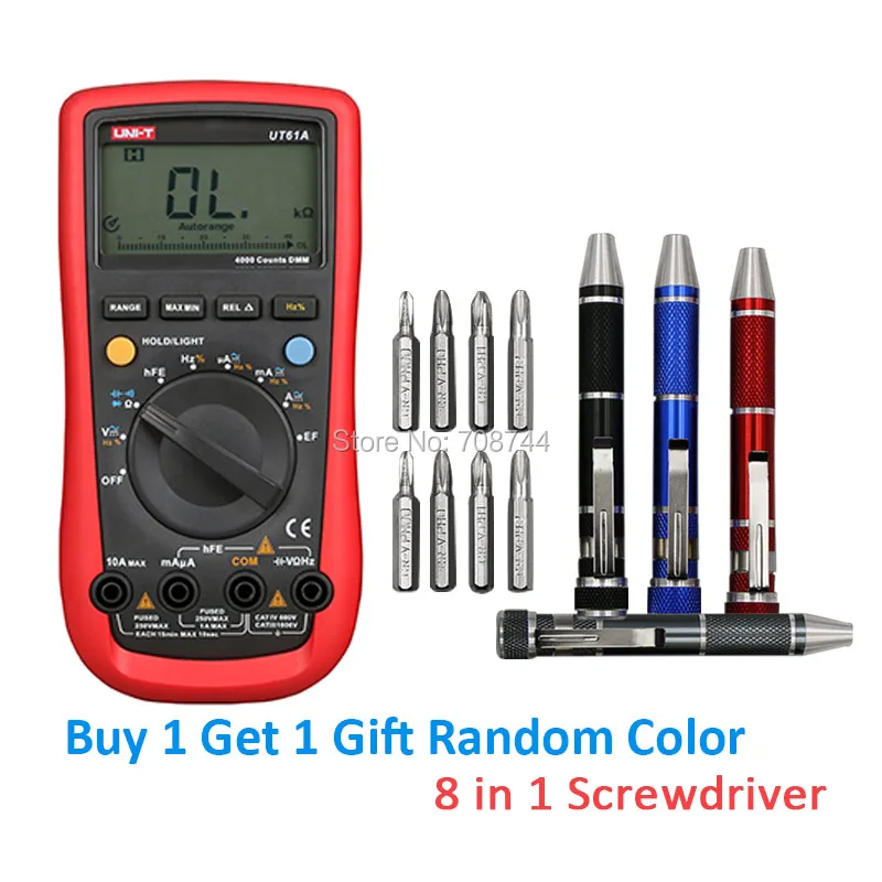 Портативный цифровой мультиметр AC DC Вольт Ампер Ом|digital multimeter|handheld digital multimeteruni-t