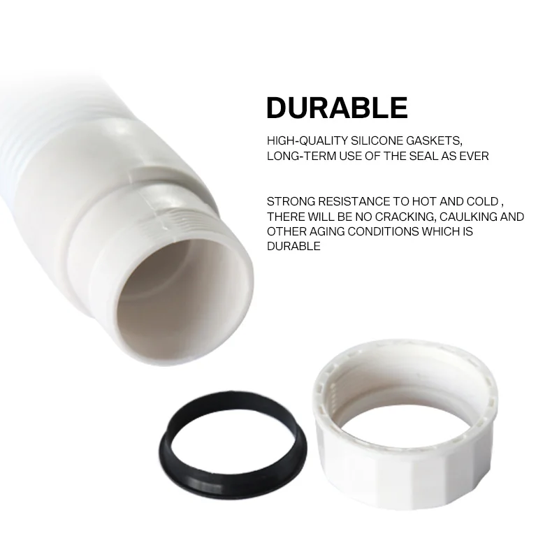 Гибкая канализационная труба для кухни ванной комнаты дренаж раковины раковина