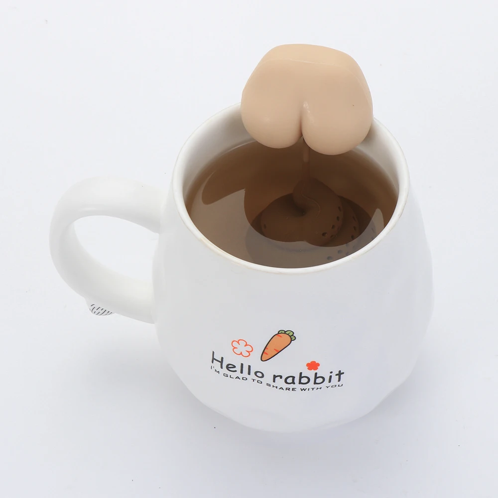 Силиконовый ситечко для заваривания чая в форме какашки|Чайные ситечки| |