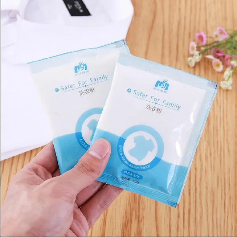 Путешествия одноразовые мешок упаковка прачечная порошок Портативный Упаковка