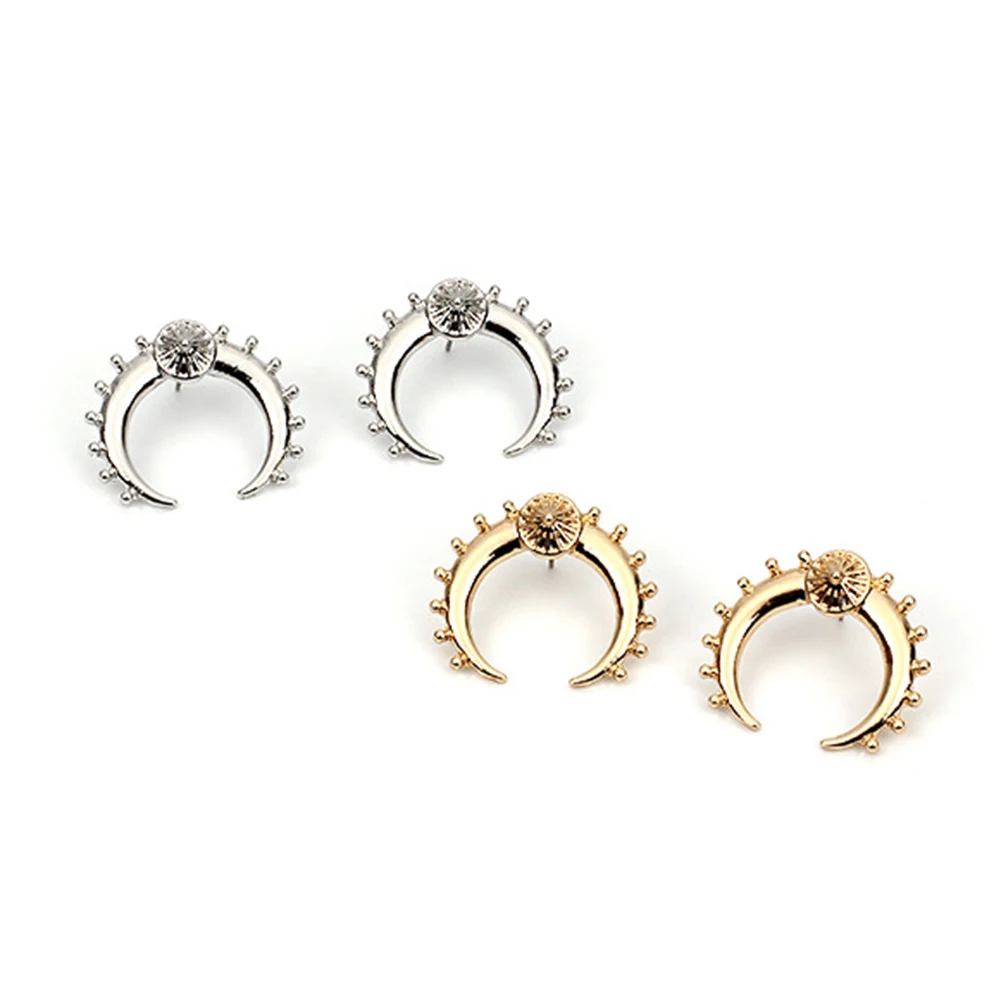 Fashion Women Crescent Moon Ear Stud Earrings Piercing Cartilage Jewelry Gift | Dangle