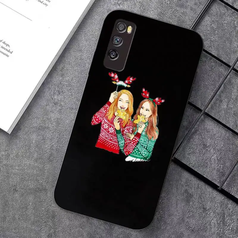 TOPLBPCS чехол для телефона с красивой девушкой и рождественской елкой huawei nova 2 i 2plus 2s