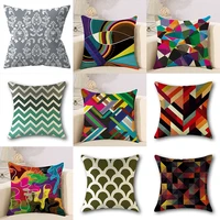 geometric abstract sofa cushion cover cushion cover cotton linen pillow case home decor