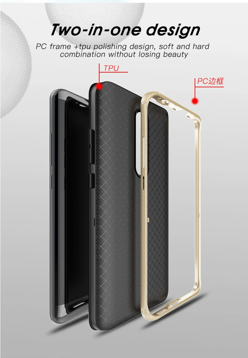 Для Red mi K20 Чехол IPAKY PC бампер силиконовый mi 9T мягкая задняя 2 в 1 Гибридный противоударный бронированный чехол для Xiao mi Red mi K20 Pro Чехол