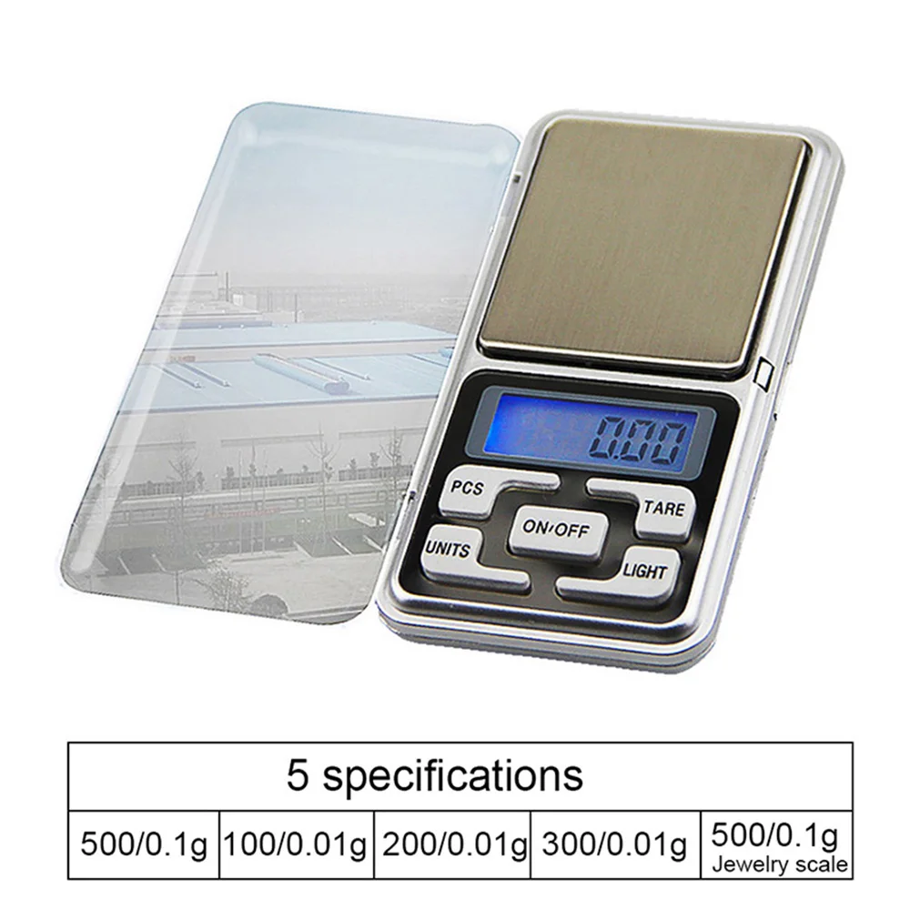 Мини прецизионные весы 100g/200g/500g 0 01/0 1 г цифровые карманные для золотых украшений
