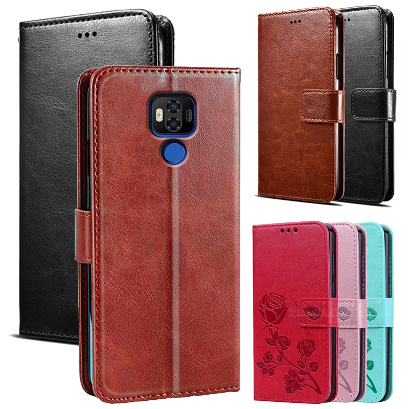 Для Ulefone power 6 Чехол подставка стиль PU кожаный флип силиконовый чехол для Телефон