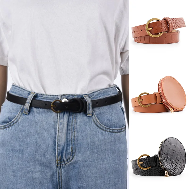 Женские кожаные ремни женские винтажные джинсы с сумочкой|Женские ремни| |