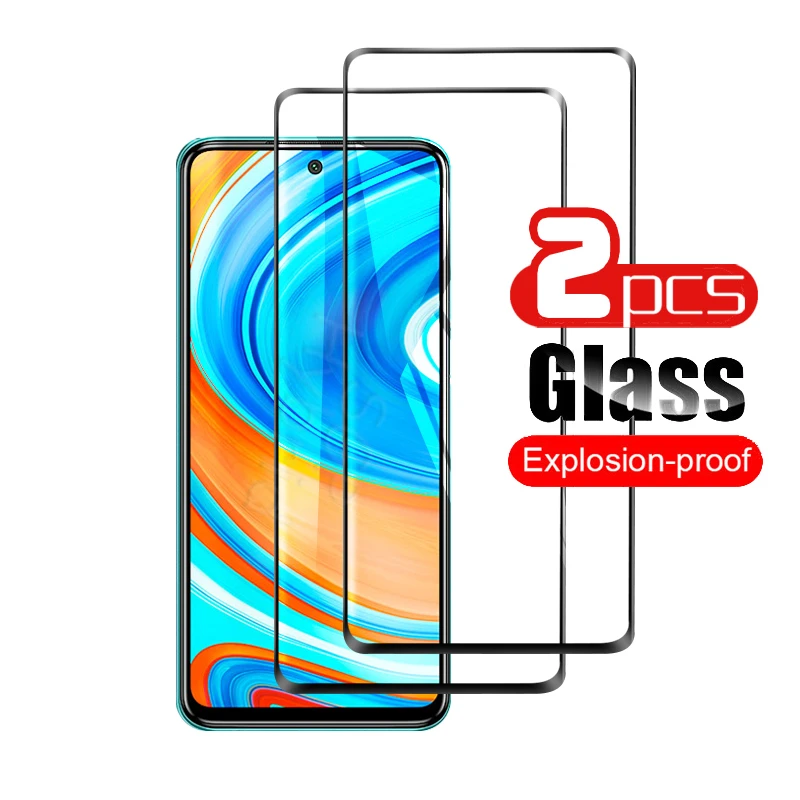 Закаленное стекло 5D для xiaomi redmi Note 9 pro max 2 шт. Защитное экрана 9pro 9s Защитная пленка