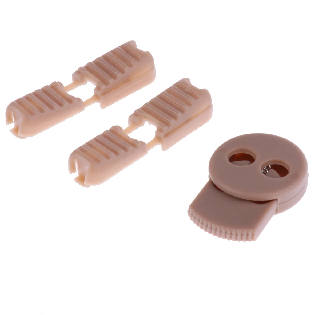 Сверхпрочный нейлоновый зажим для блокировки шнура с двойным отверстием