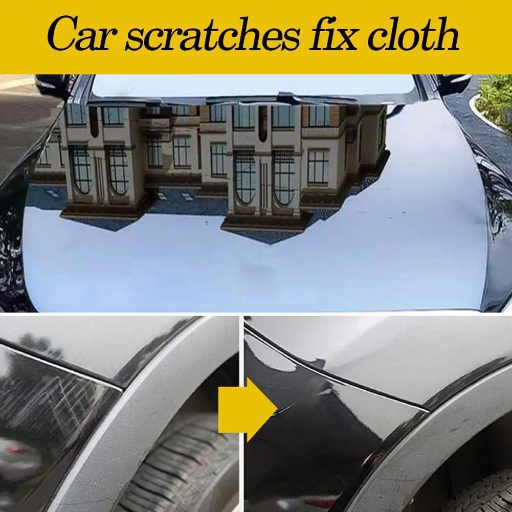 

20cm Black Car Scratch Remover Polish Cloth Light Paint Scuffs Wipes Repair Y5L8