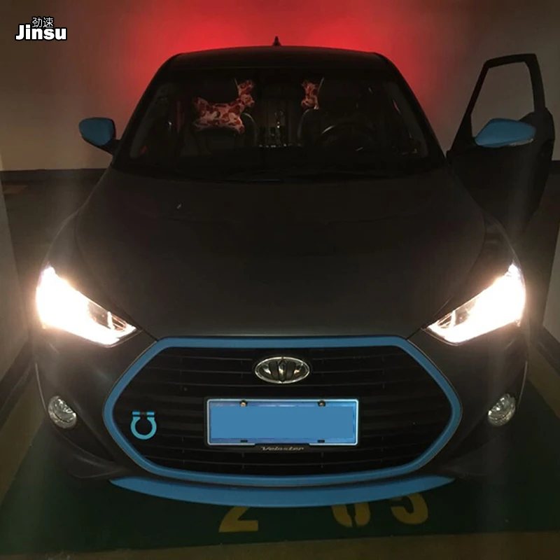 LP Style для Hyundai Veloster 1.6L 1 6 T углеродное волокно широкая фара бровей CF передний бампер
