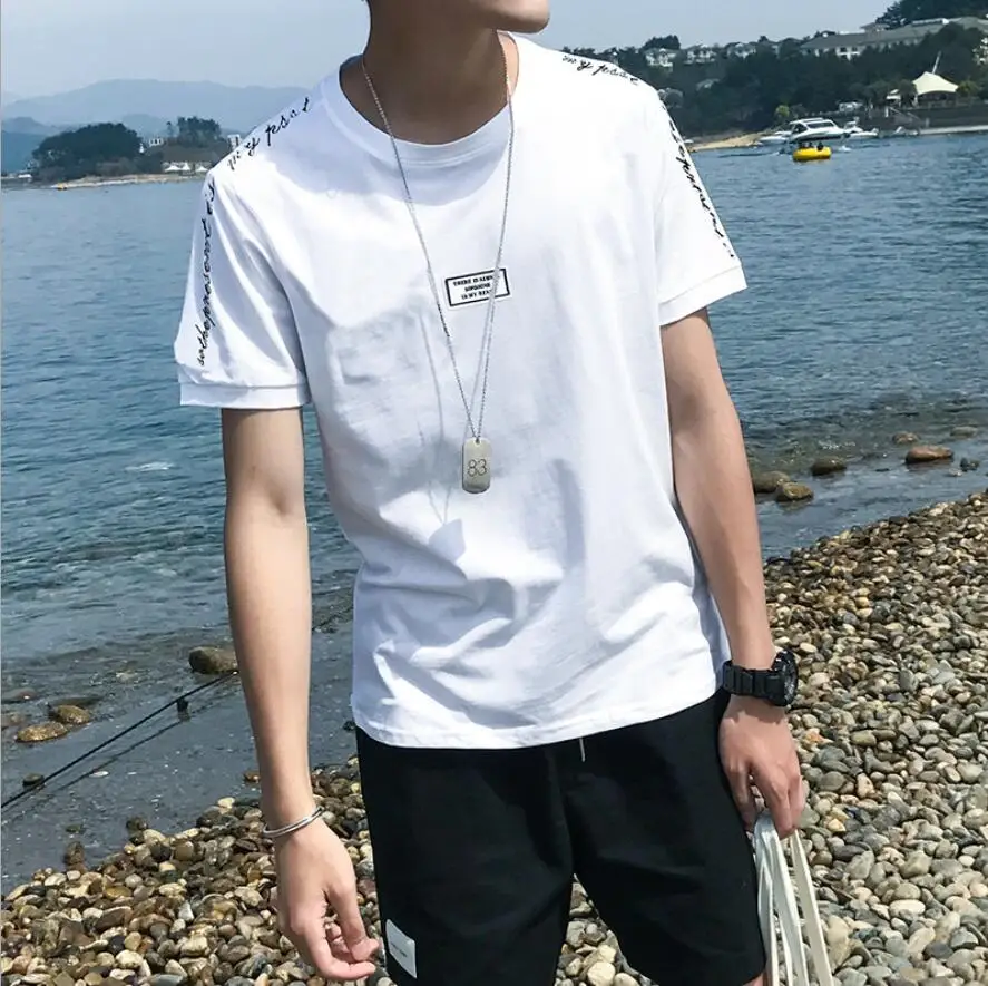 

ZNG 2021 Men's Summer Holiday Men's Short Sleeves Men's Cotton Short Sleeves