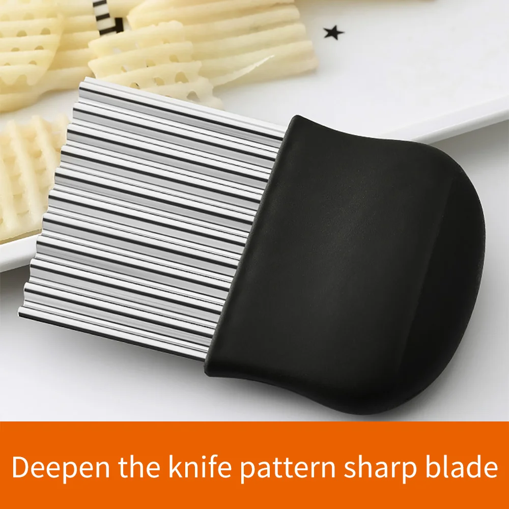 Нож для волнистой нарезки картофеля Острый кухонный гаджет овощей и фруктов