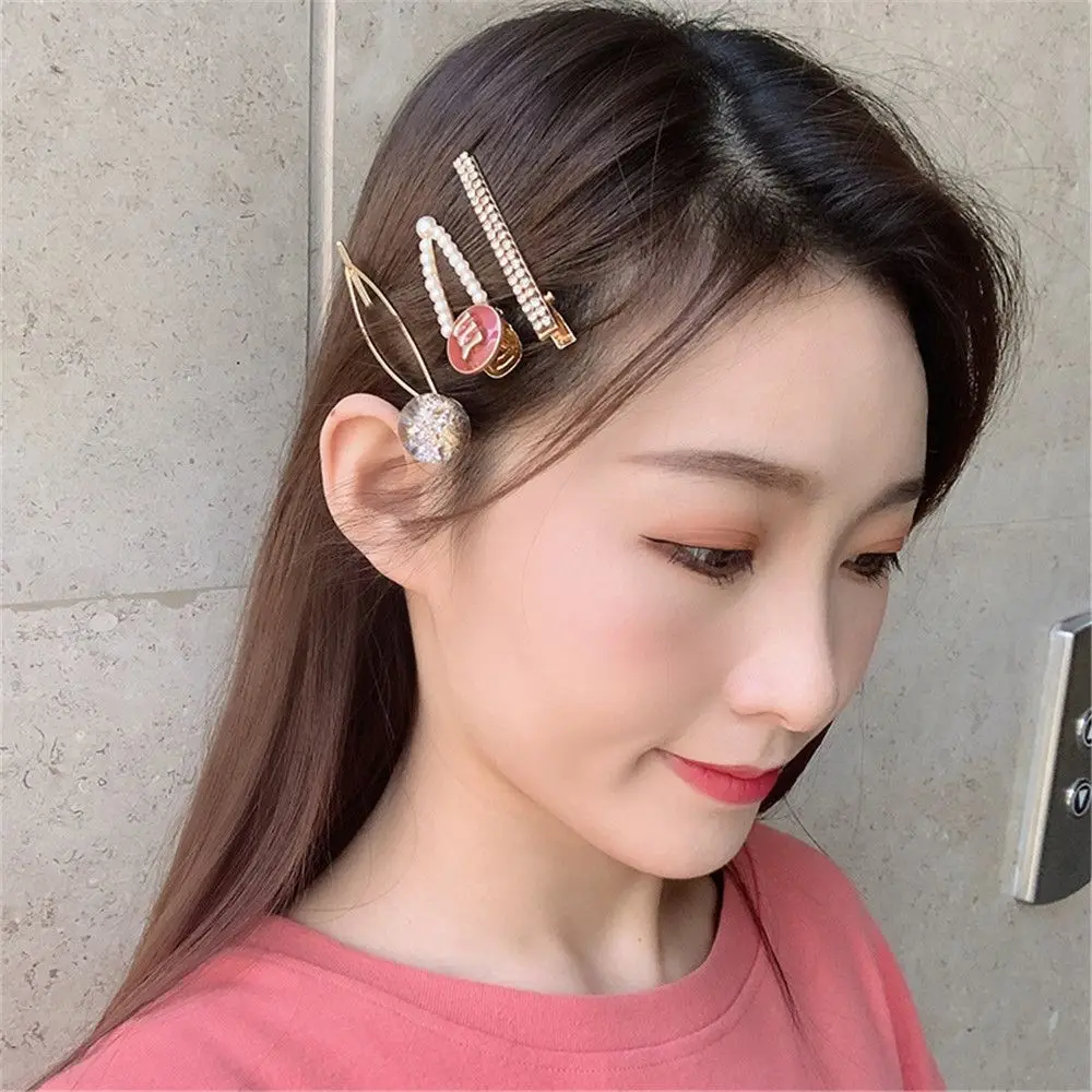 

3Pcs/set Retro Pearl Metal Hair Clip Hairband Barrette Hairpin Headdress Accessories Beauty Styling Tools New Arrival