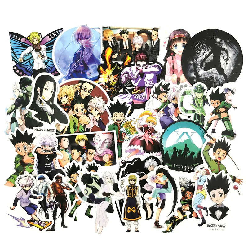 50/100 шт./лот HUNTER X Аниме наклейки водонепроницаемые ПВХ для автомобиля ноутбука