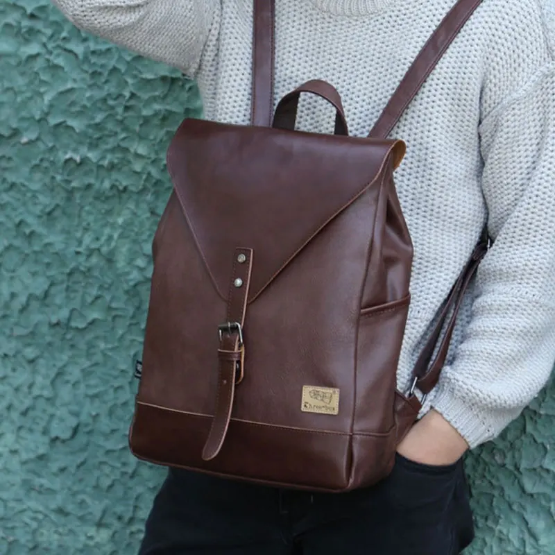 

New Trend Men's Bag Fashion Schoolbag Student Backpack Computer Bag Double Shoulder Bag College Student Travel Bag Couple Bag