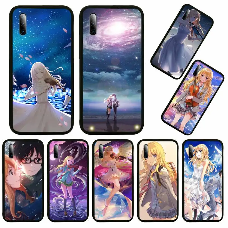 

Japan Anime Your Lie in April Phone Case For Huawei Honor View V 5 7 8 9 10 20 30 X S Play Lite Pro Cover