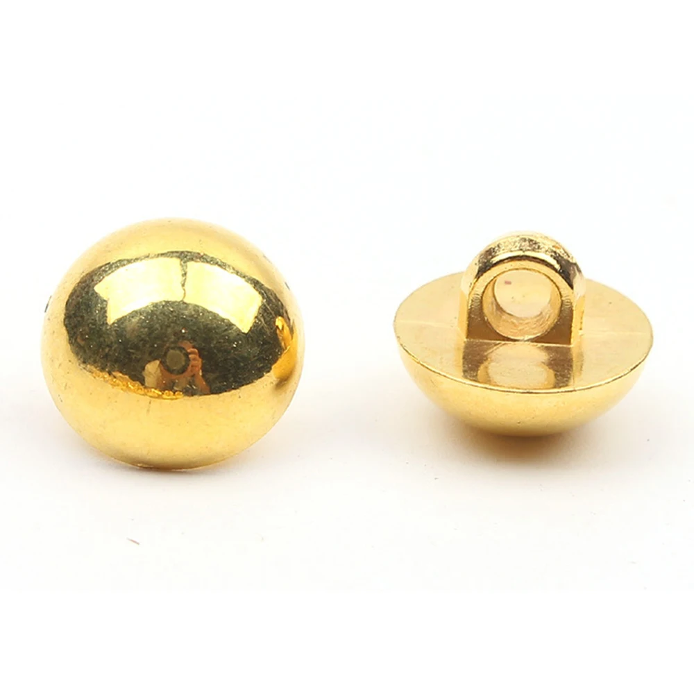 Полностью металлические пуговицы с отполированным золотым покрытием для