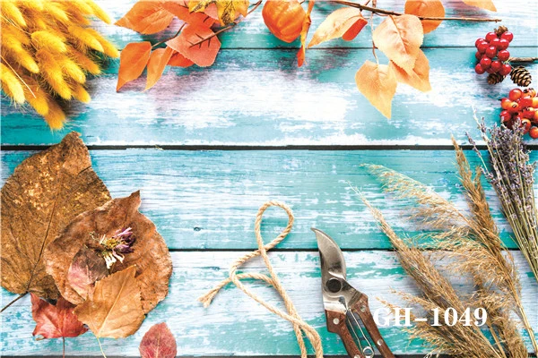 

ZHISUXI Vinyl Custom Photography Backdrops Prop Flower and Wooden Planks Theme Photography Background #0127