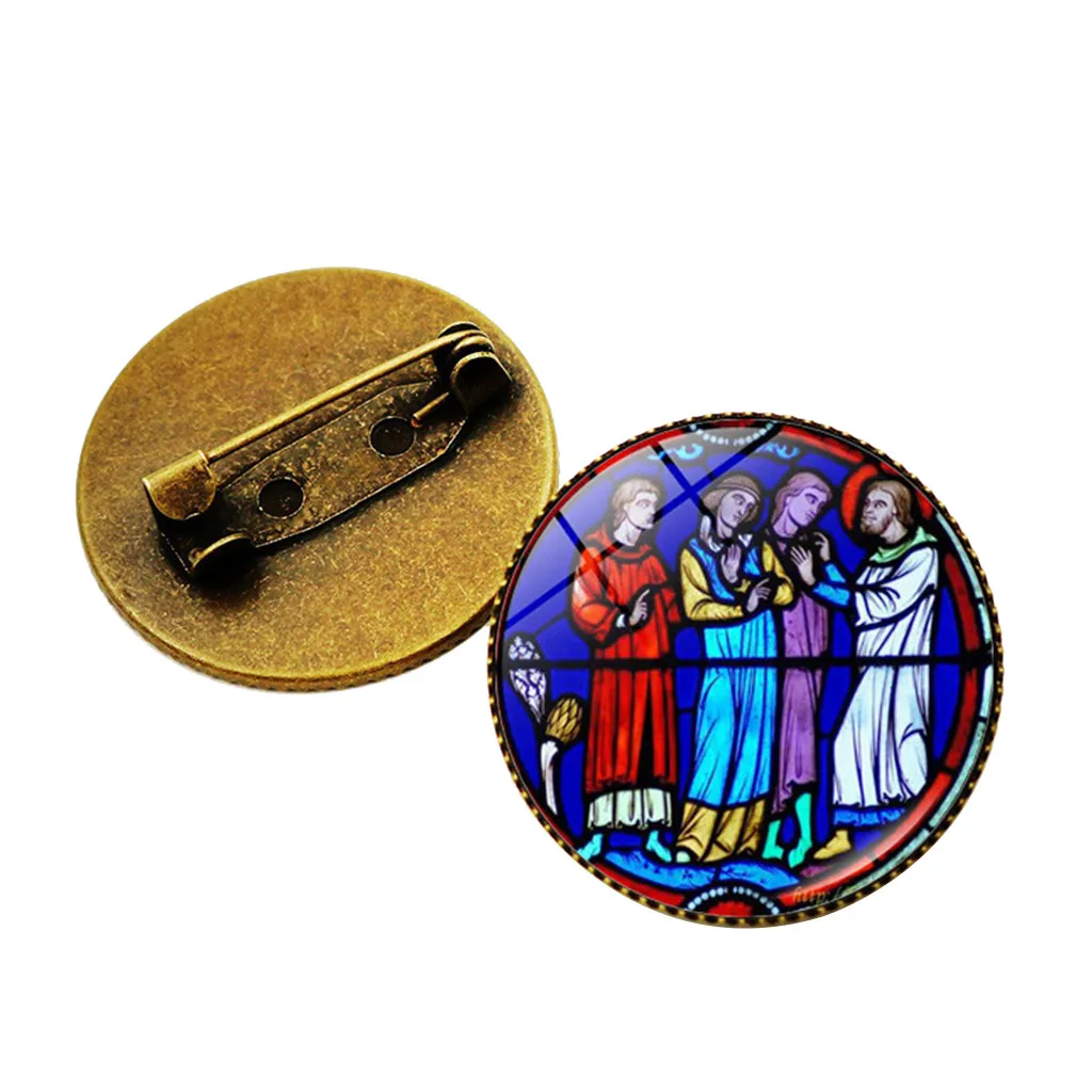 Брошь роза окно цветок время брошь с камнем аксессуары для одежды ретро булавка