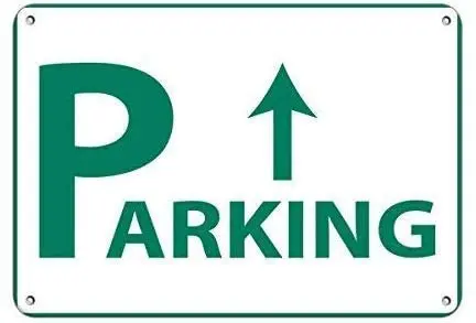 

Nonbrand Metal Tin Sign 8" x 12",Parking Up Arrow,intage Post Home Beer Decoration Crafts Metal Sign Wall Decor