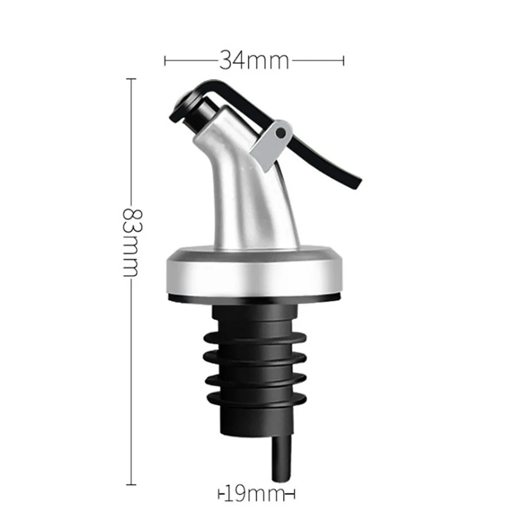 

Oil Bottle Stopper Rubber Lock Plug Seal Leak-proof Food Grade Plastic Nozzle Sprayer Liquor Dispenser Wine Pourers Bar Tools