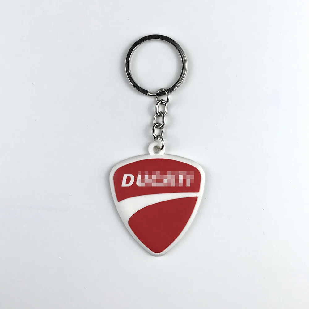3D Motorcycle Accessories Motorcycle KeyChain Rubber Motorcycle Key Chain For DUCATI Honda Kawasaki Harley Suzuki Yamaha model