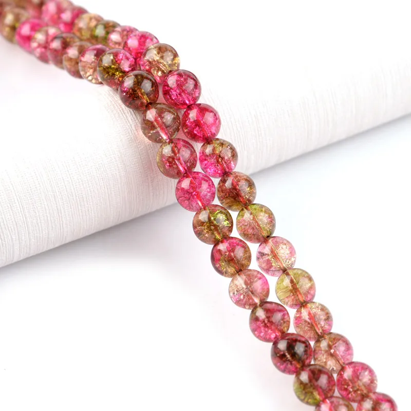 

Beadtales 6/8/10mm Natural Stone Rose Red Fluorite Beads Round Loose Bead For Needlework Jewelry DIY Making Bracelet Accessories