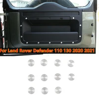 for land rover defender 110 130 2020 2021 car door aluminum alloy screws protection decorative covers trims car 11pcs