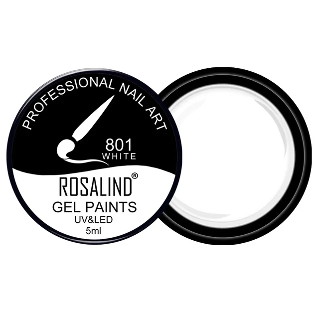 RF801 ROSALIND классический сплошной Цвет гель лак для ногтей все для маникюра ногти маникюр Топ База Набор дизайн ногтей гель лаки - Цвет: RF801
