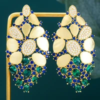 kellybola dubai african noble color zircon pendant earrings womens wedding banquet performance daily fashion gorgeous jewelry