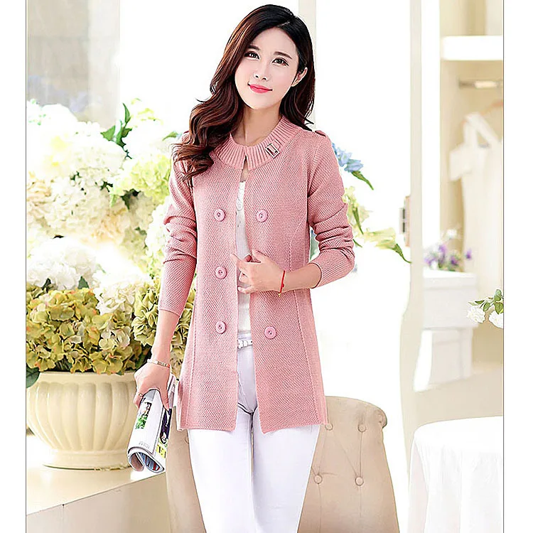Весна 2020 новая женская одежда длинный рукав вязаный кардиган хан издание