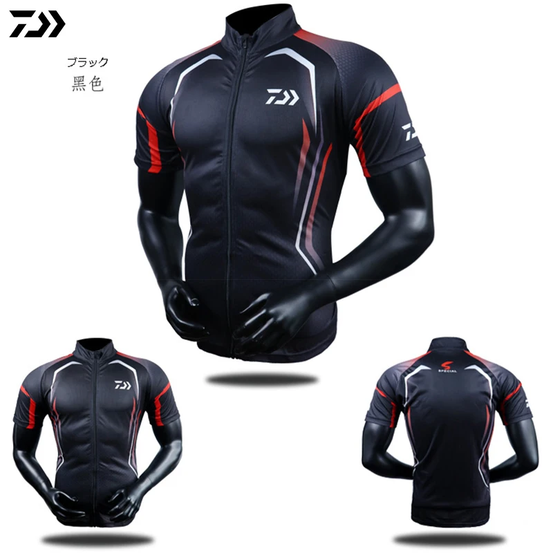 Мужская одежда для рыбалки Влагоотводящая дышащая рыболовная рубашка с коротким