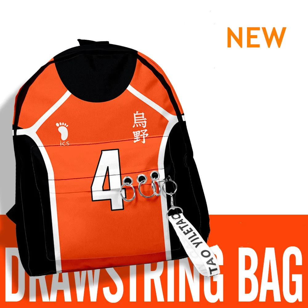 

Anime Backpack Haikyuu Cosplay Karasuno High School Shoulder Bag Teenager Boys Rucksack Travel Bags