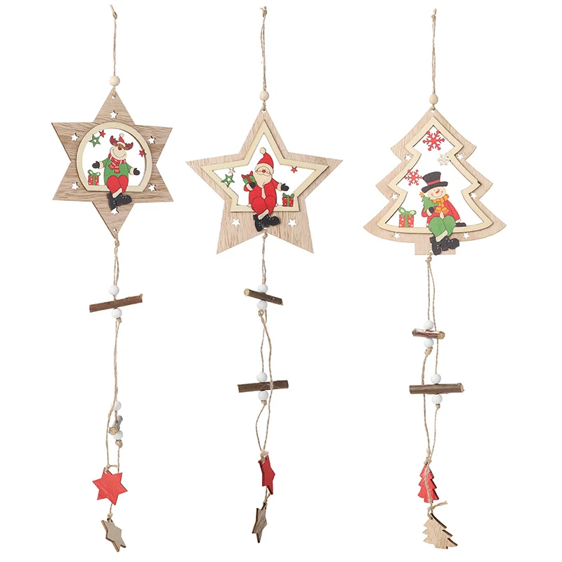 Рождественское украшение для дома, дерево, Рождественский олень, Deco Noel Mery, Рождество, Kerstboom Decoraties Adornos Navidad Ozdoby Choinkowe