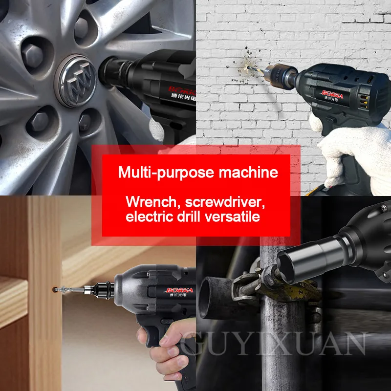 Мощный бесщеточный Электрический гаечный ключ Большой Динамометрический