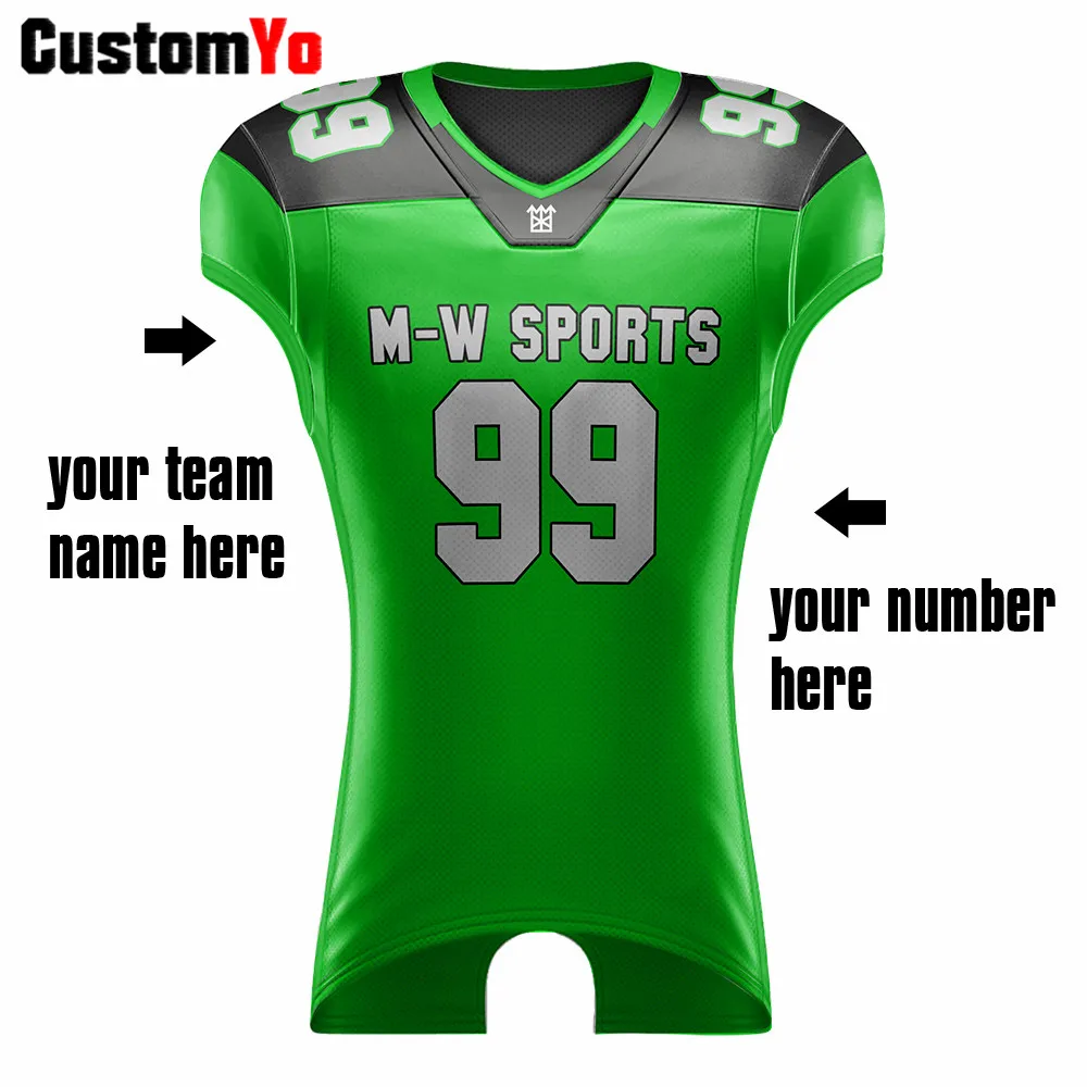 Детские футбольные тренировочные Клубные Заказные зеленые и серые американские