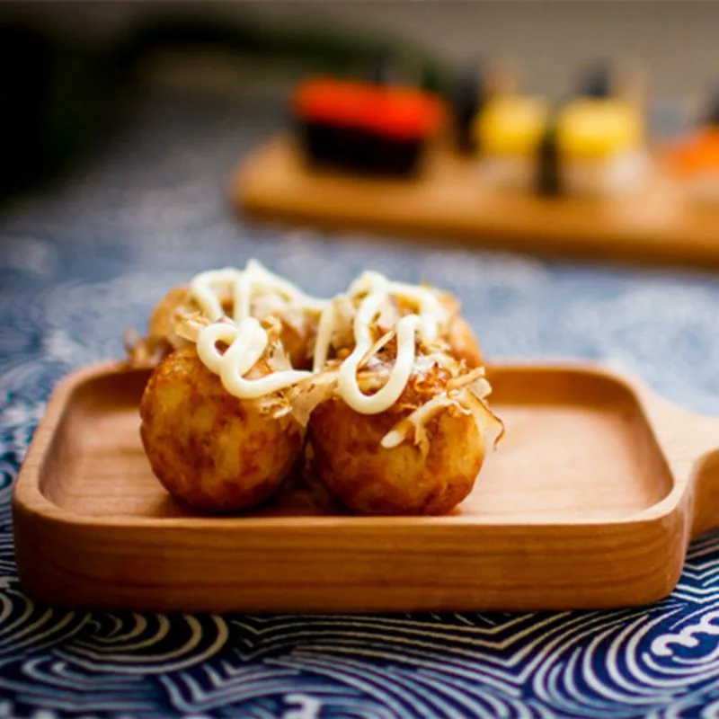 

Serving Table Plate Snacks Food Storage Dish for Hotel Home Serving Tray Acacia Rectangle Wooden Tea Tray