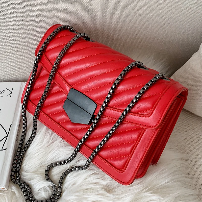 Маленькие сумки на плечо с цепочкой Женская дорожная сумка мессенджер из