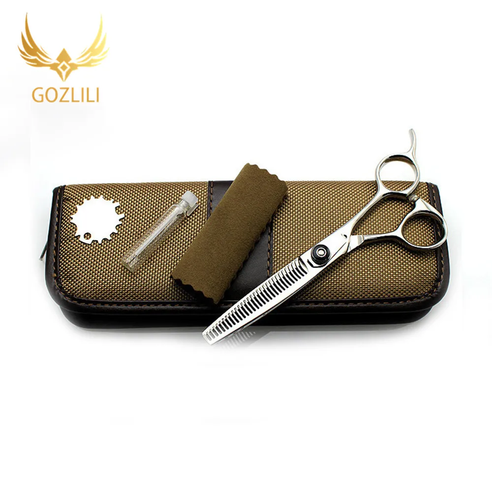 

GOZLILI New Arrived 6.0Inch Double Side 30 Teeth Thinning Scissors,Professional Salon Human Hair Thinning Shears Hair Tools